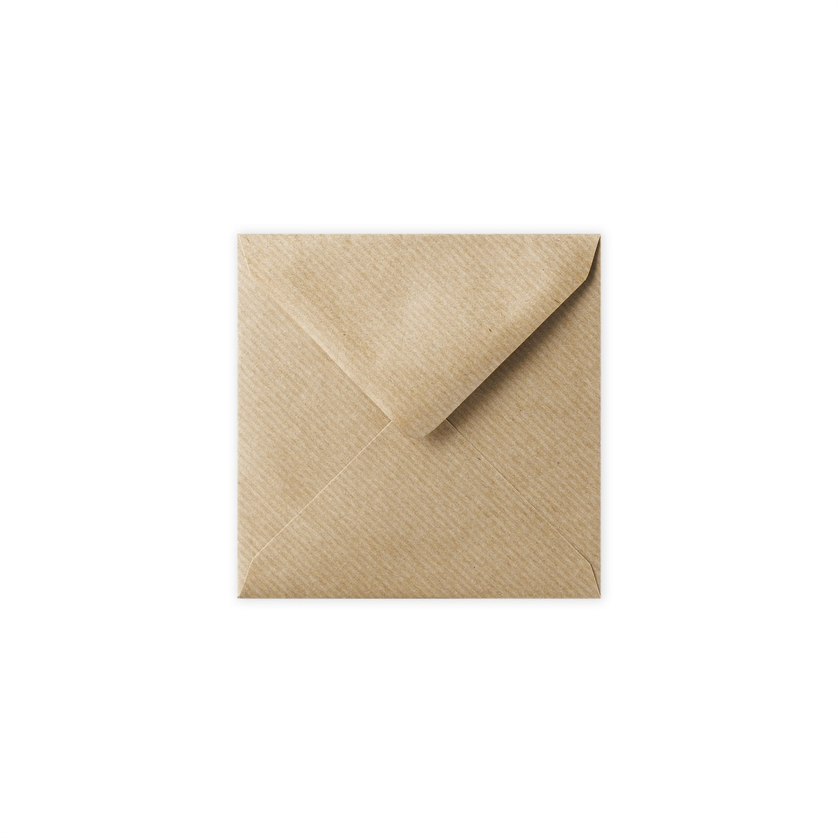 Enveloppe kraft striée 116x116 mm