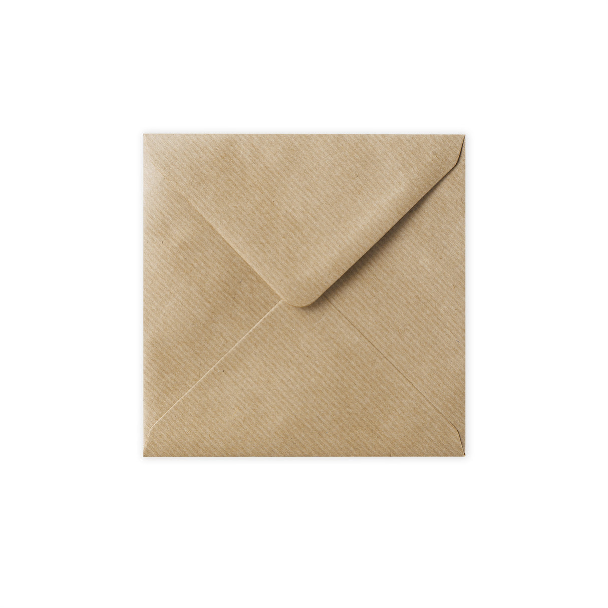 Enveloppe kraft striée 140x140 mm