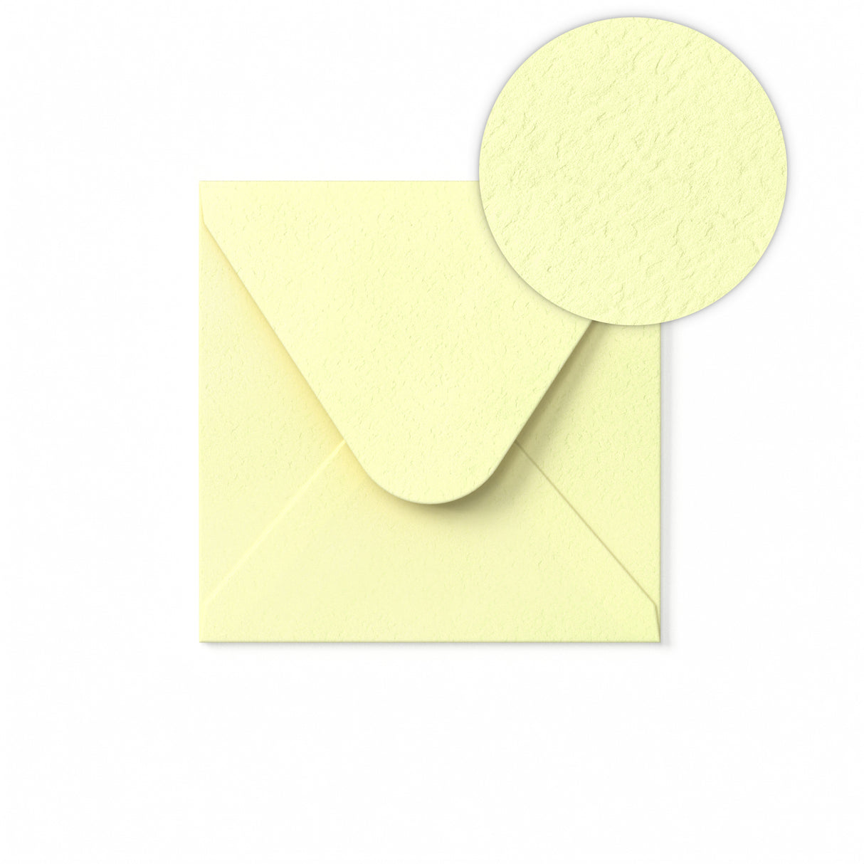 Enveloppe Ivoire avec effet martelé 110 x 110 mm