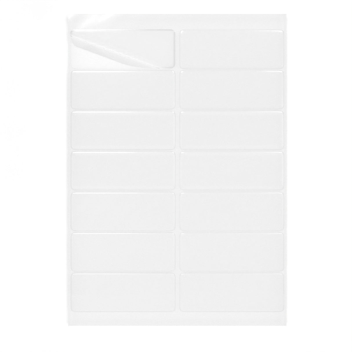 Étiquettes adhésives rectangulaires