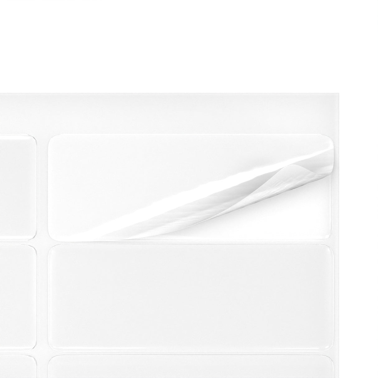 Étiquettes adhésives rectangulaires