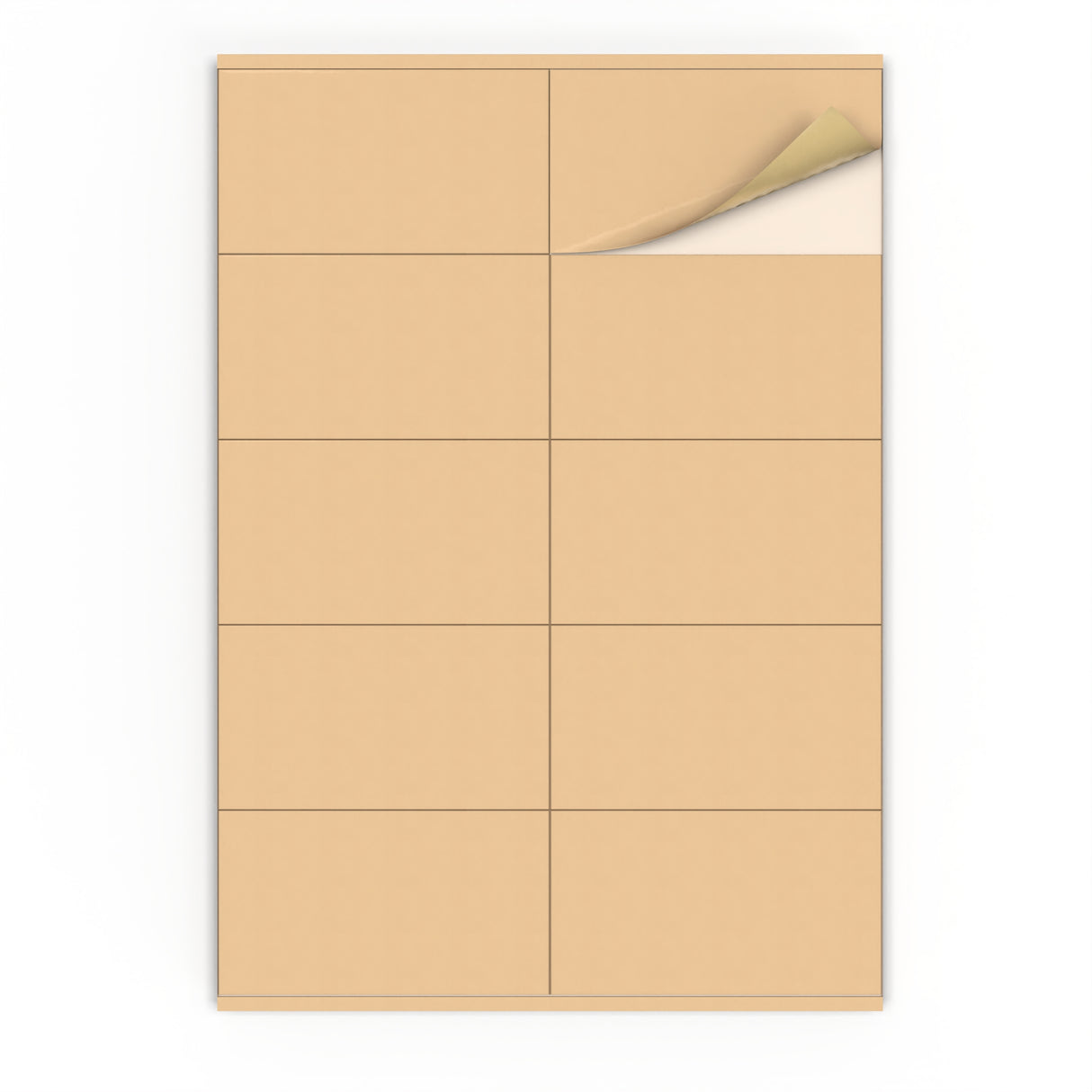 Étiquettes adhésives rectangulaires