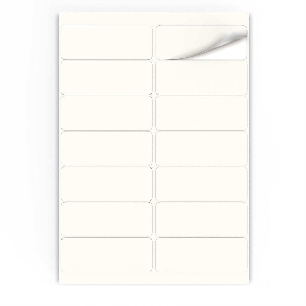 Étiquettes adhésives rectangulaires