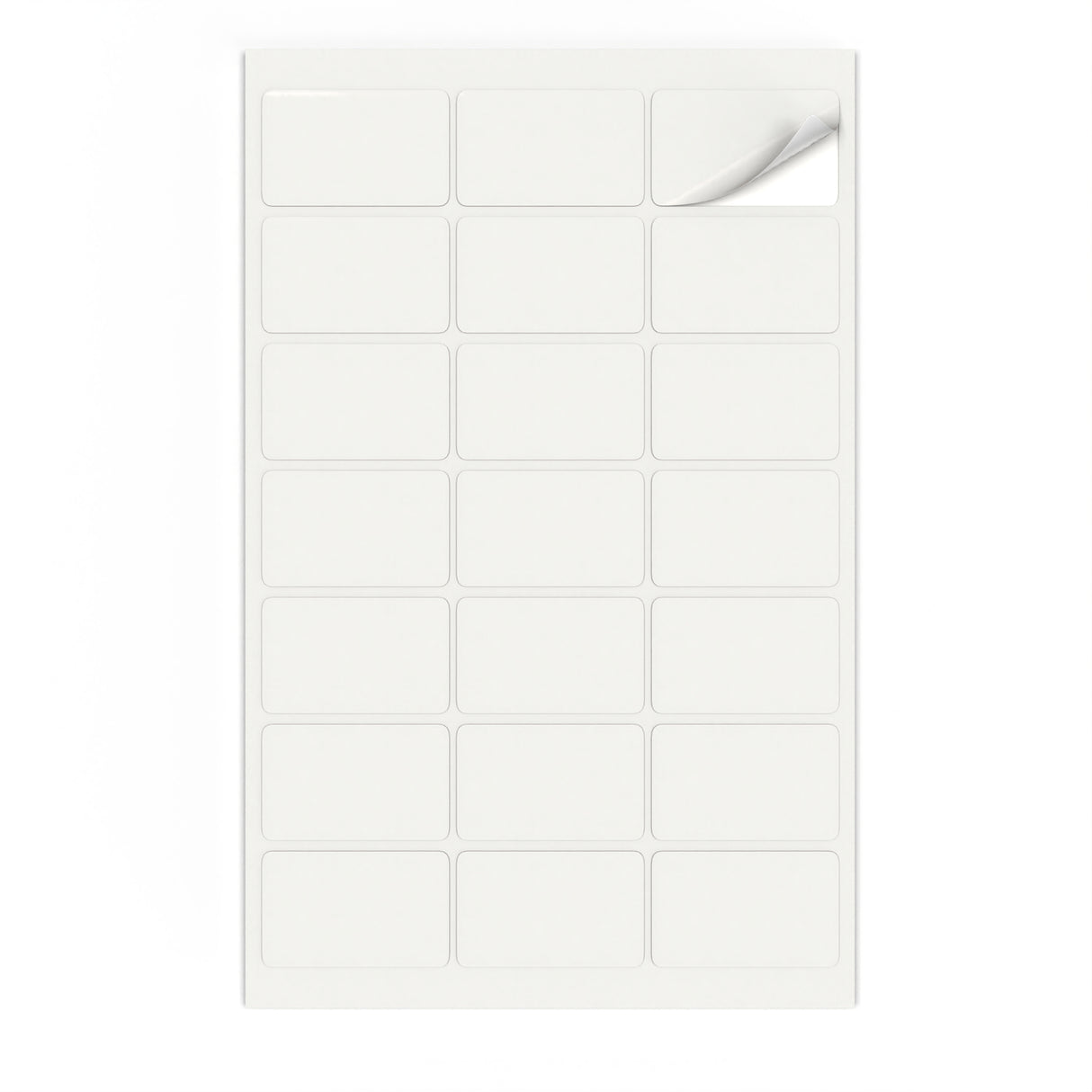 Étiquettes adhésives rectangulaires