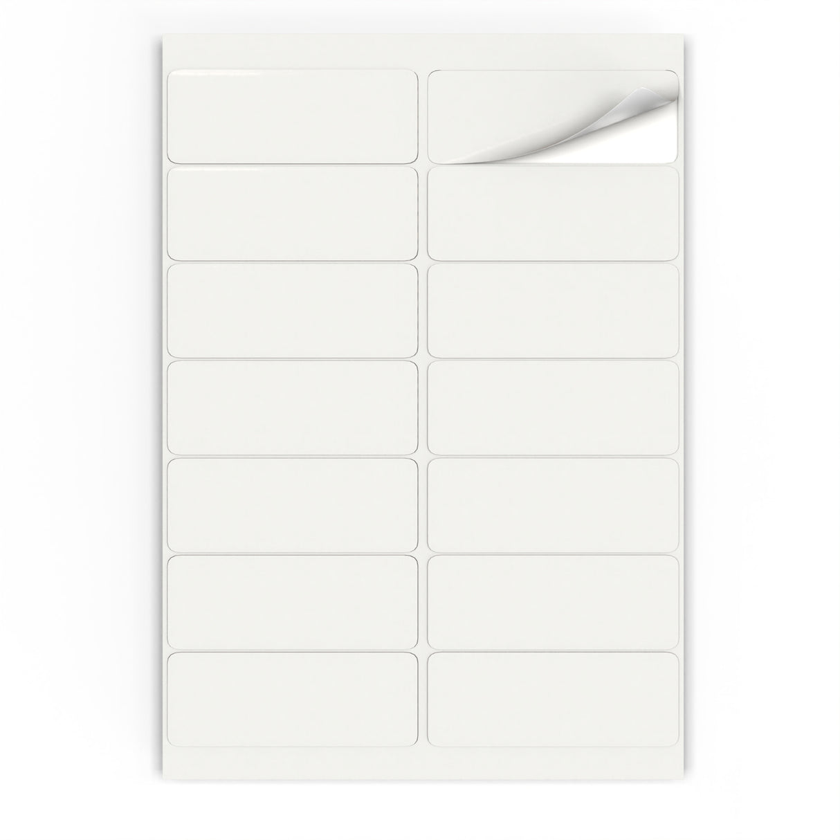 Étiquettes adhésives rectangulaires