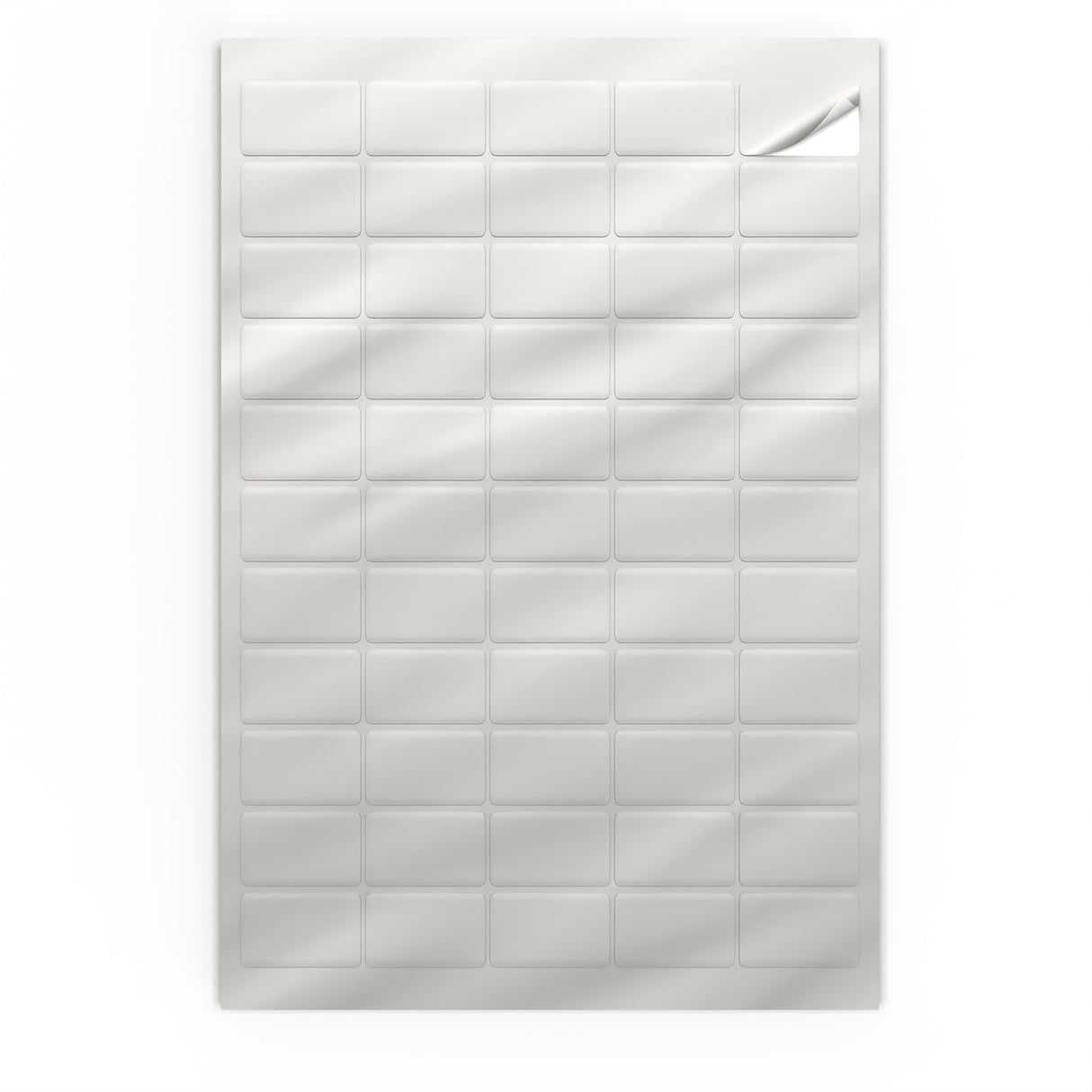 Étiquettes adhésives rectangulaires