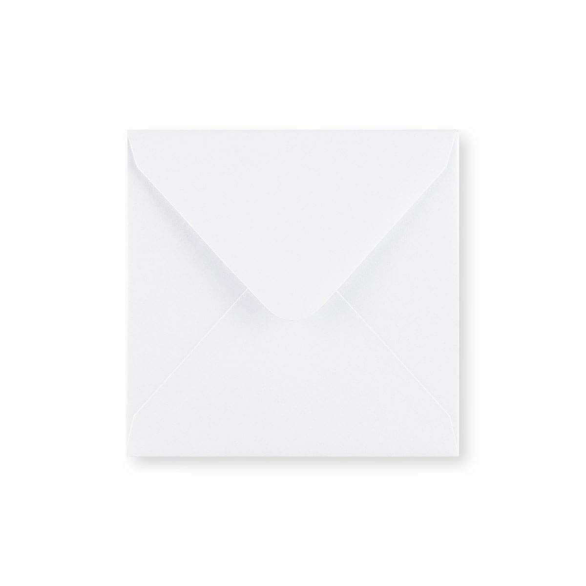 Enveloppe blanche - Rabat Pointu 110x110 mm
