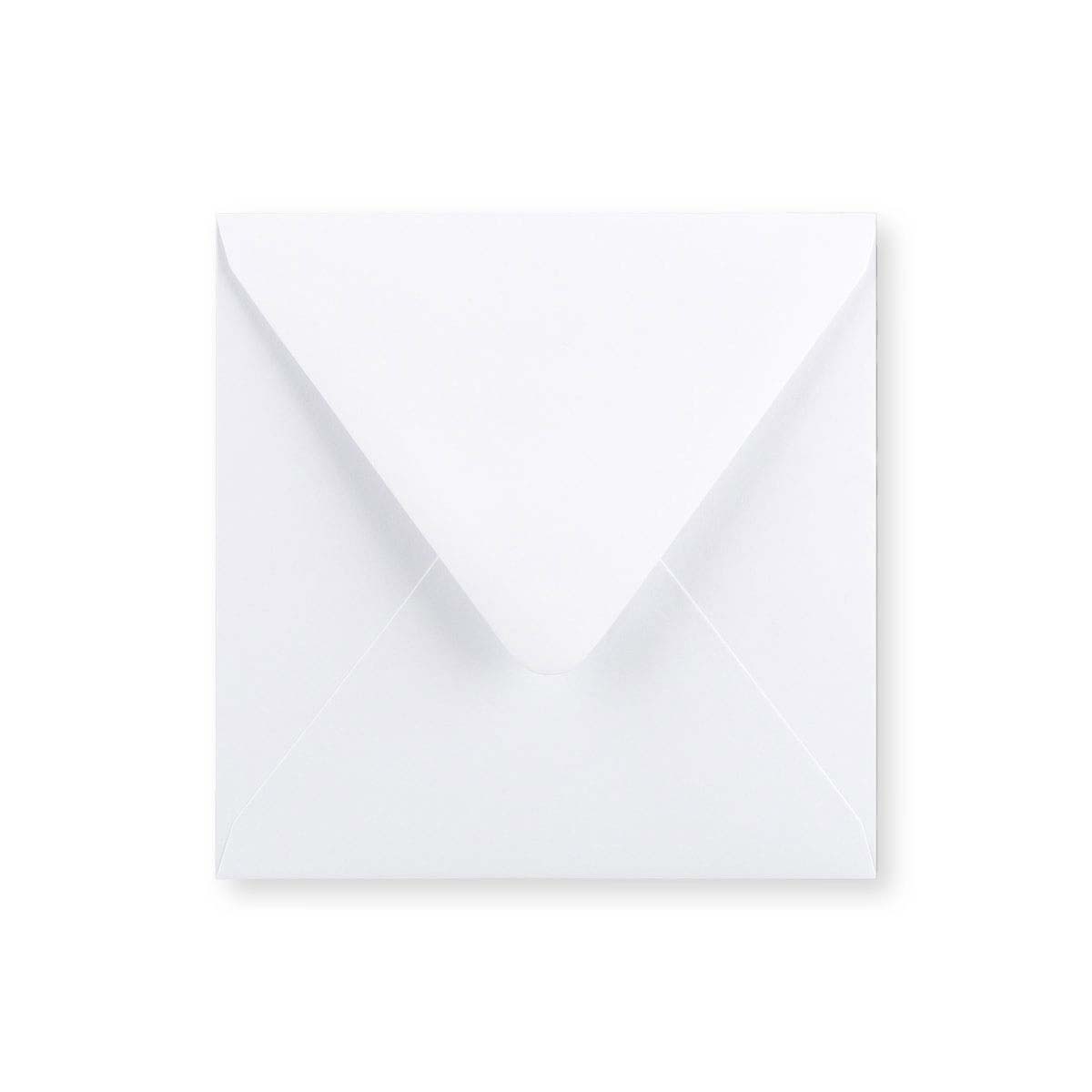 Enveloppe blanche - Rabat Pointu 120x120 mm