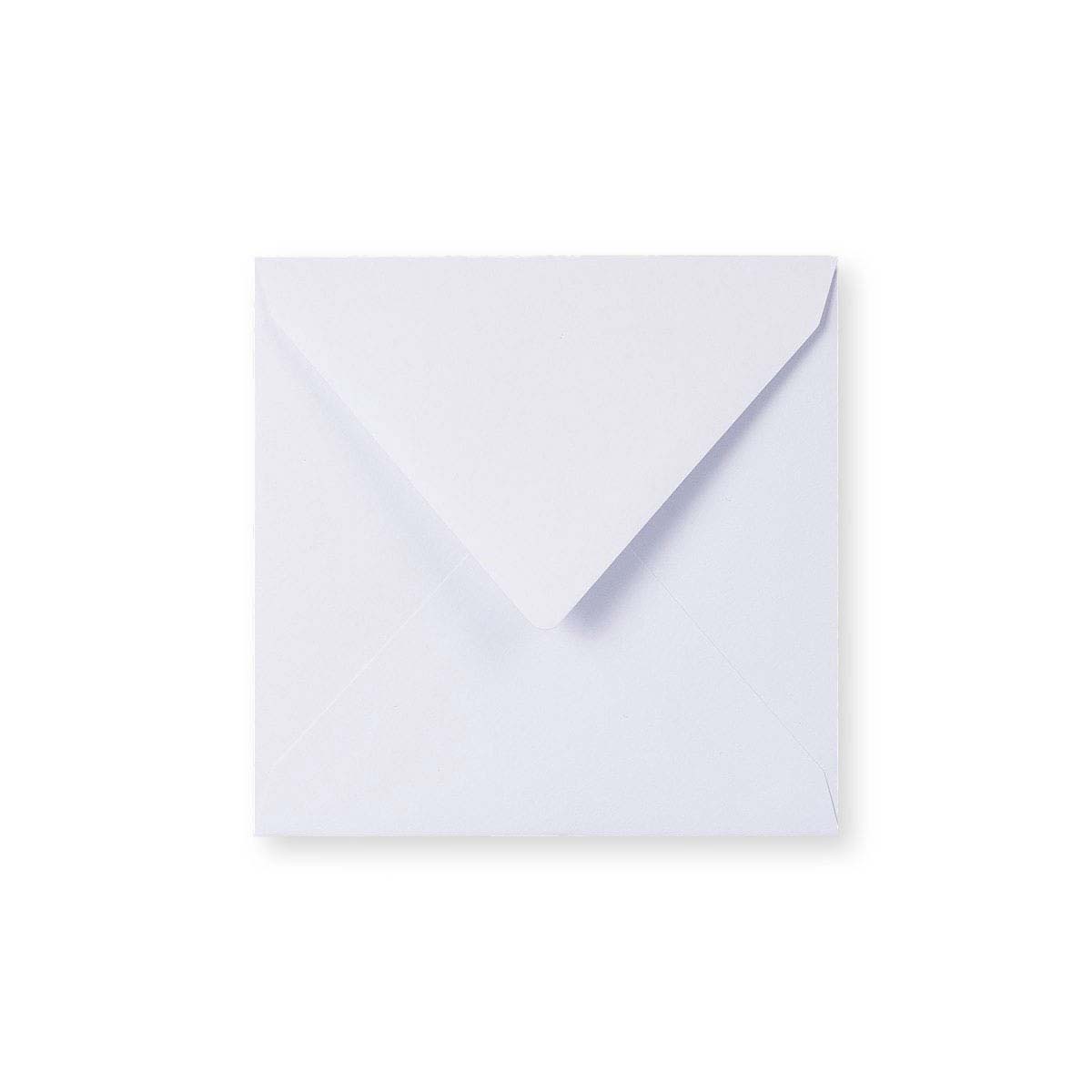 Enveloppe blanche - Rabat Pointu 140x140 mm