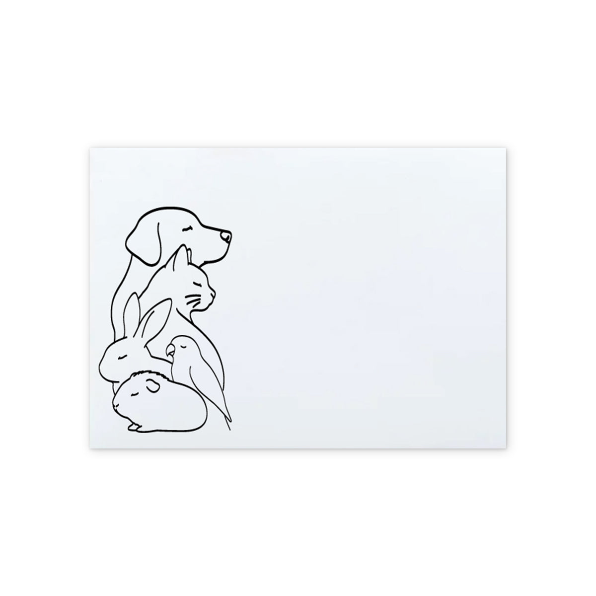 Enveloppe Motif Animaux de compagnie