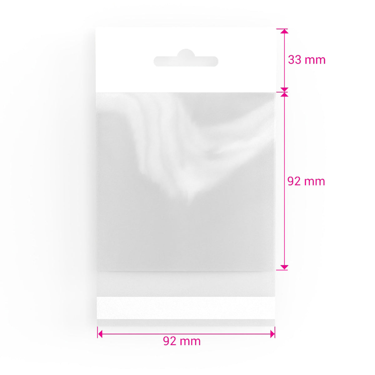 Sacs en cellophane avec en-tête (OPP)