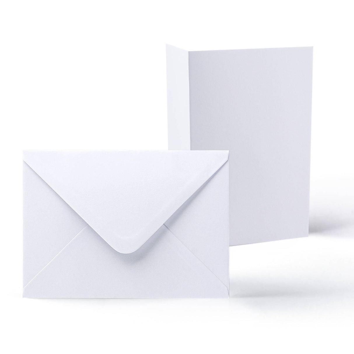 Cartes 300 g/m² et enveloppes blanches 100g/m² à texture lisse – lot