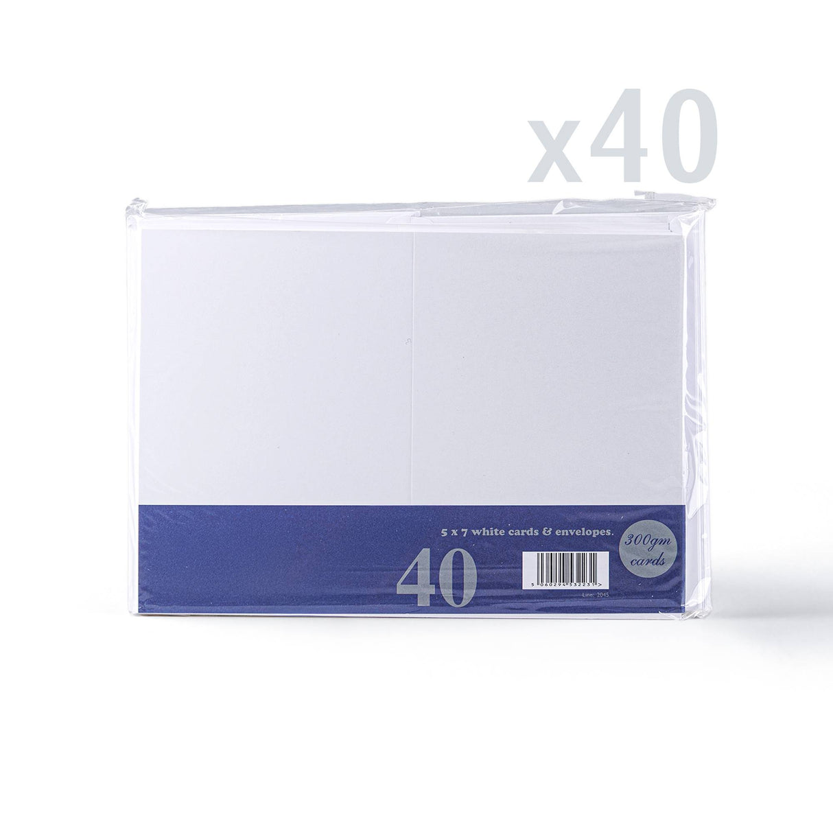 Cartes 300 g/m² et enveloppes blanches 100g/m² à texture lisse – lot