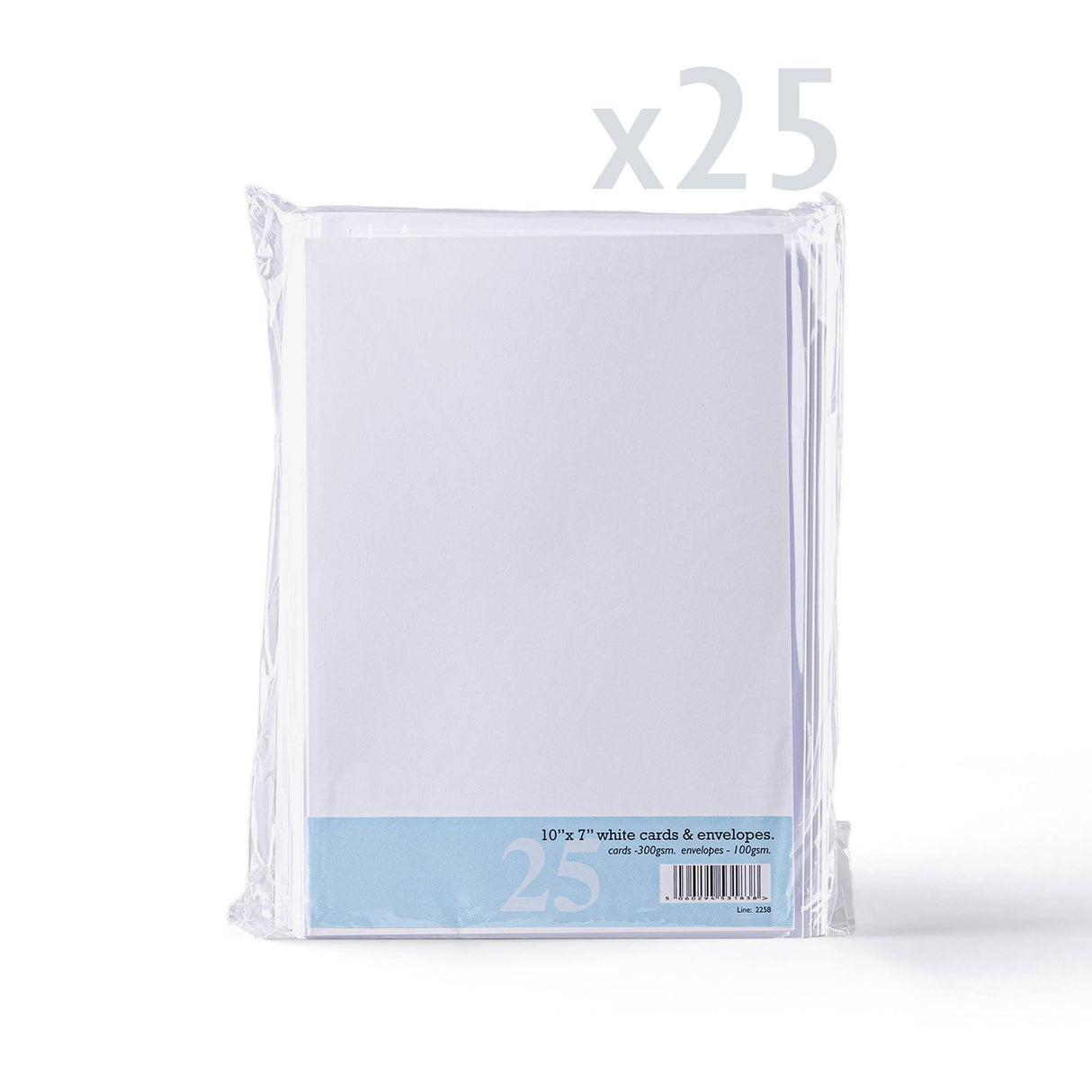 Cartes 300 g/m² et enveloppes blanches 100g/m² à texture lisse – lot