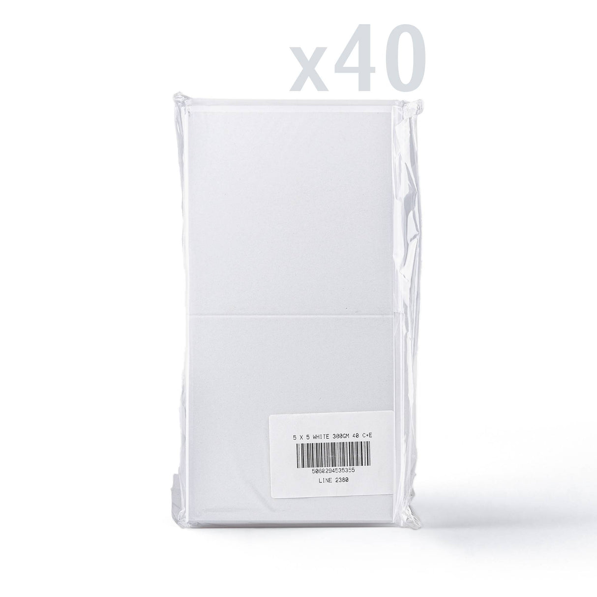 Cartes 300 g/m² et enveloppes blanches 100g/m² à texture lisse – lot