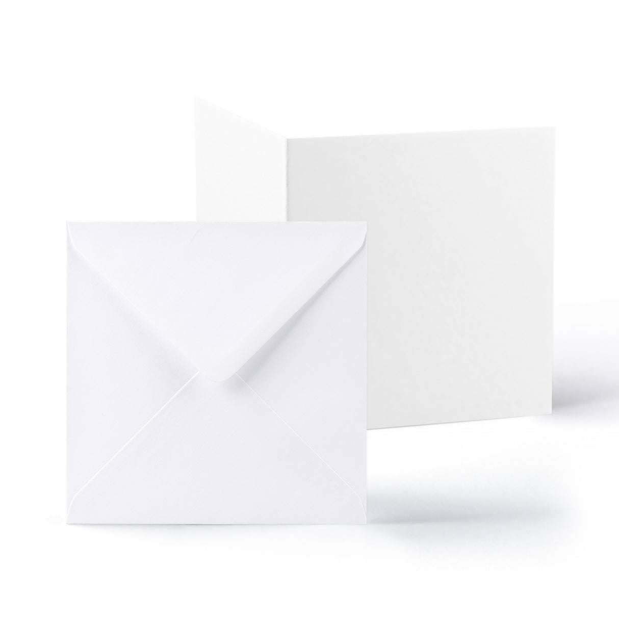 Cartes blanches lisses 250 g/m² et enveloppes 100 g/m² – lot