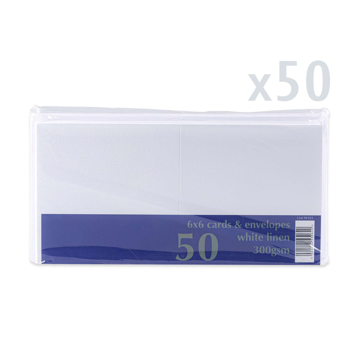 Cartes et enveloppes à texture lin – lot