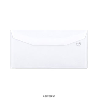 Enveloppe blanche avec opacité intérieure 110x220 mm (DL) 80gr/m²