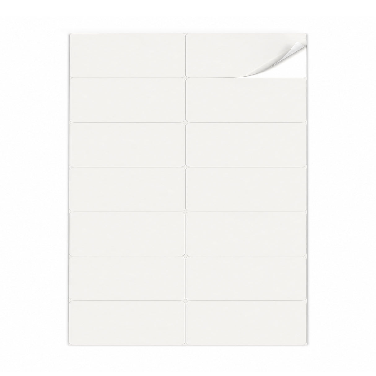 Lots d'étiquettes blanches M - 100 feuilles