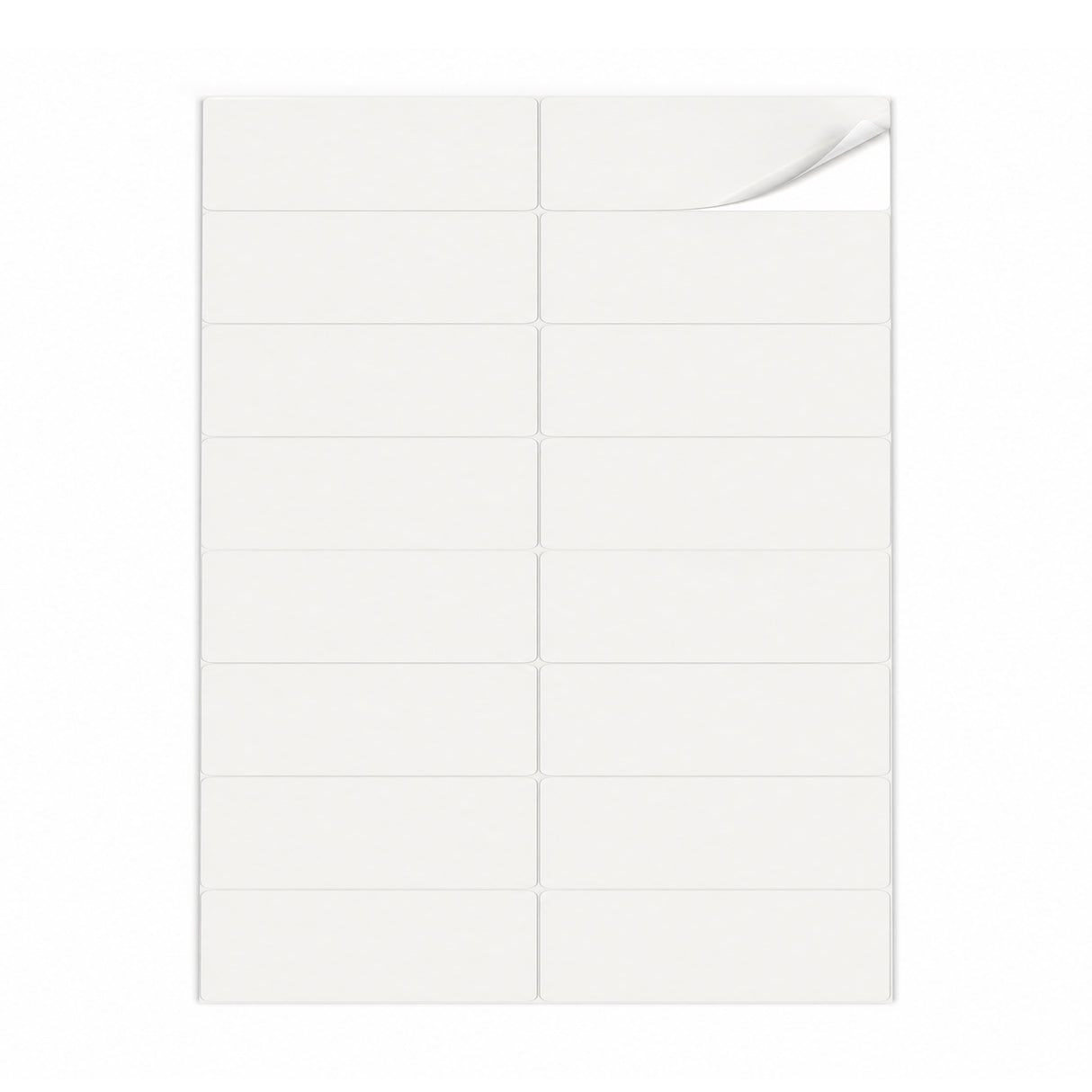 Lots d'étiquettes blanches M - 100 feuilles