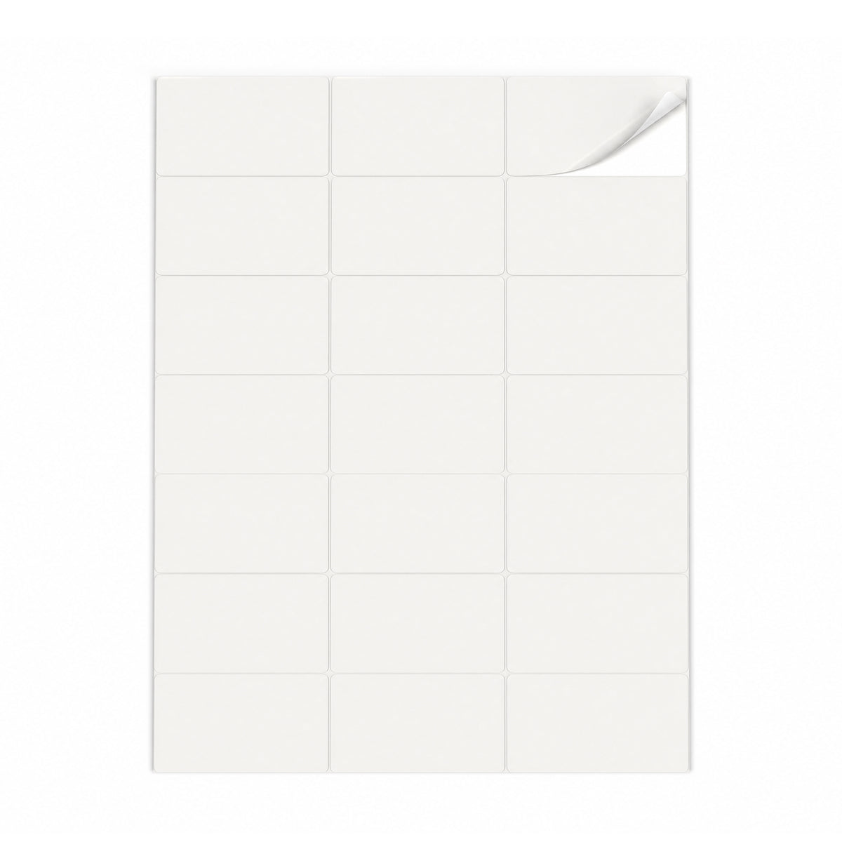 Lots d'étiquettes blanches S - 100 feuilles
