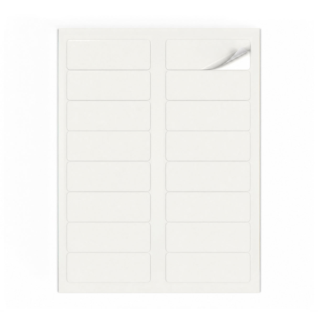 Lots d'étiquettes blanches M - 100 feuilles