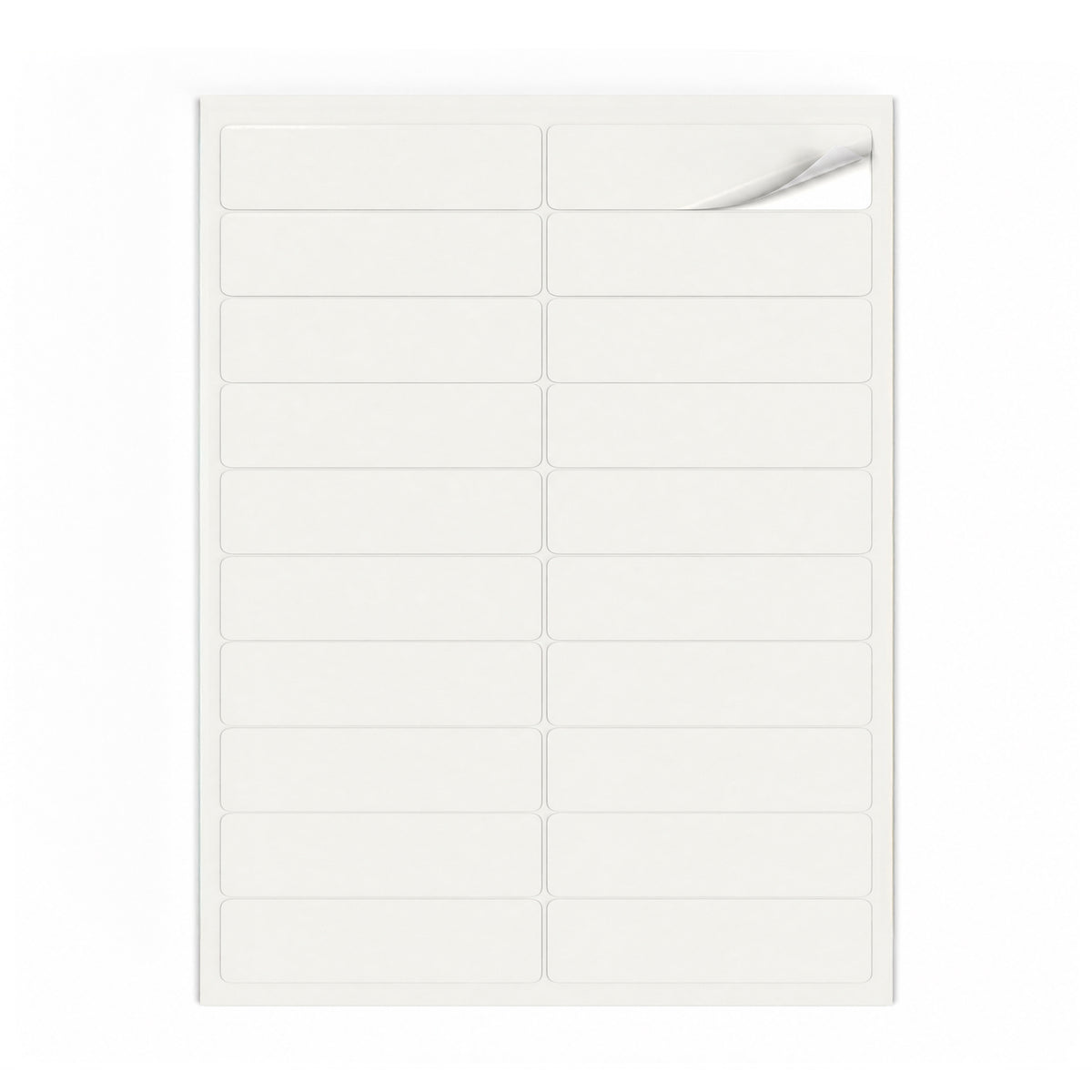 Lots d'étiquettes blanches S - 100 feuilles