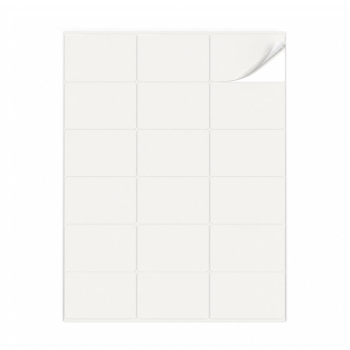 Lots d'étiquettes blanches M - 100 feuilles
