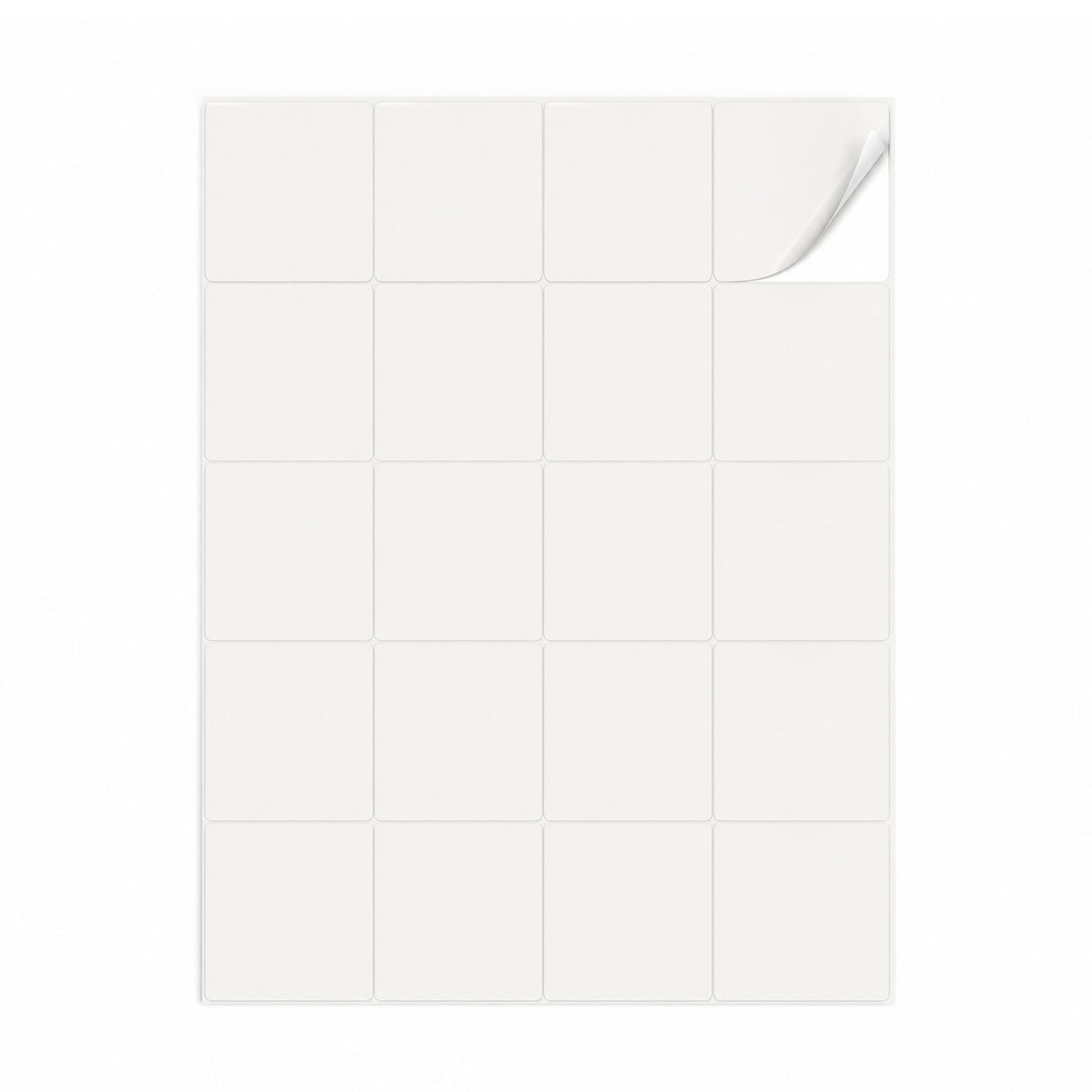 Lots d'étiquettes blanches M - 100 feuilles