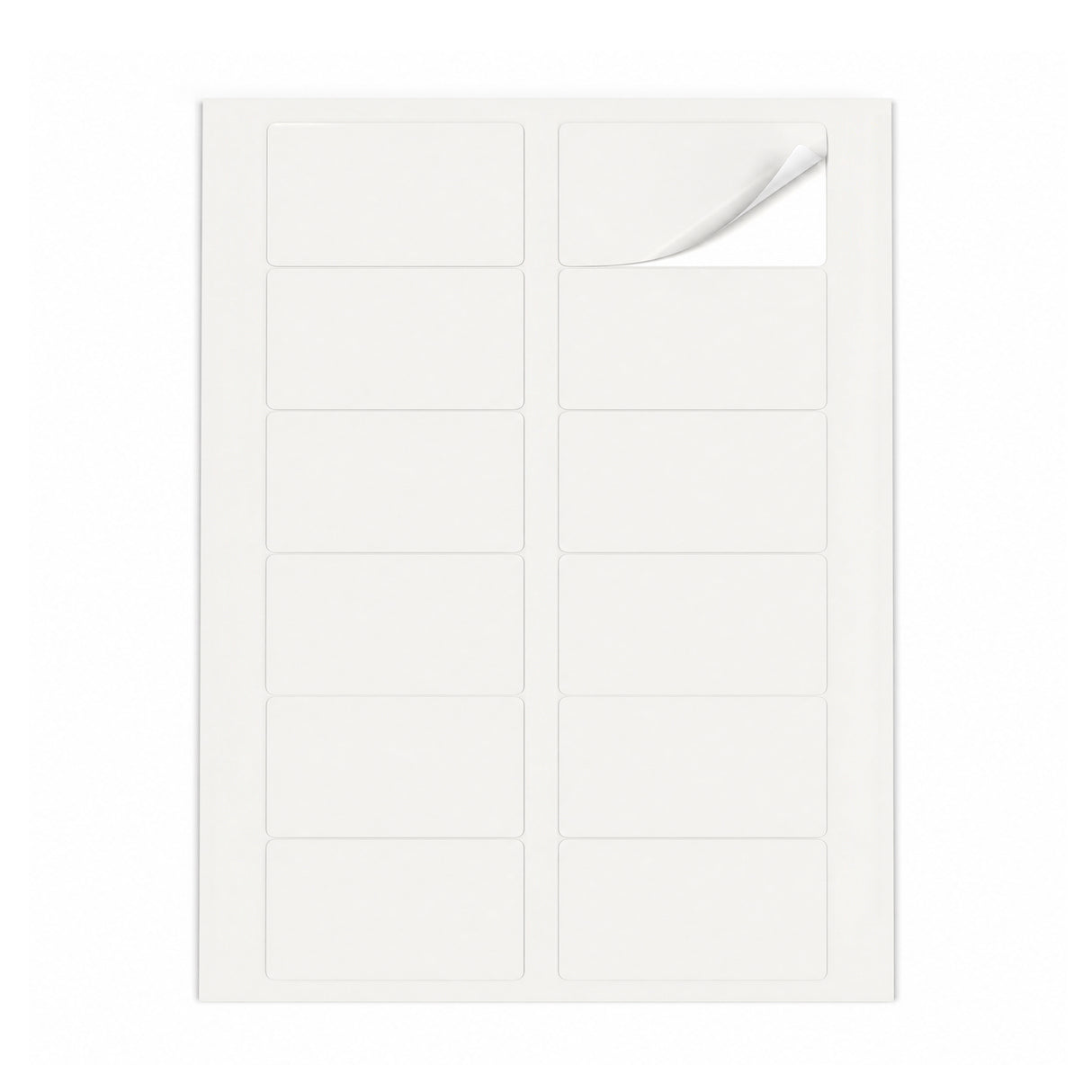 Lots d'étiquettes blanches M - 100 feuilles