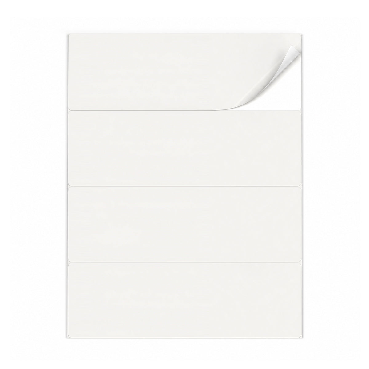 Lots d'étiquettes blanches L - 100 feuilles