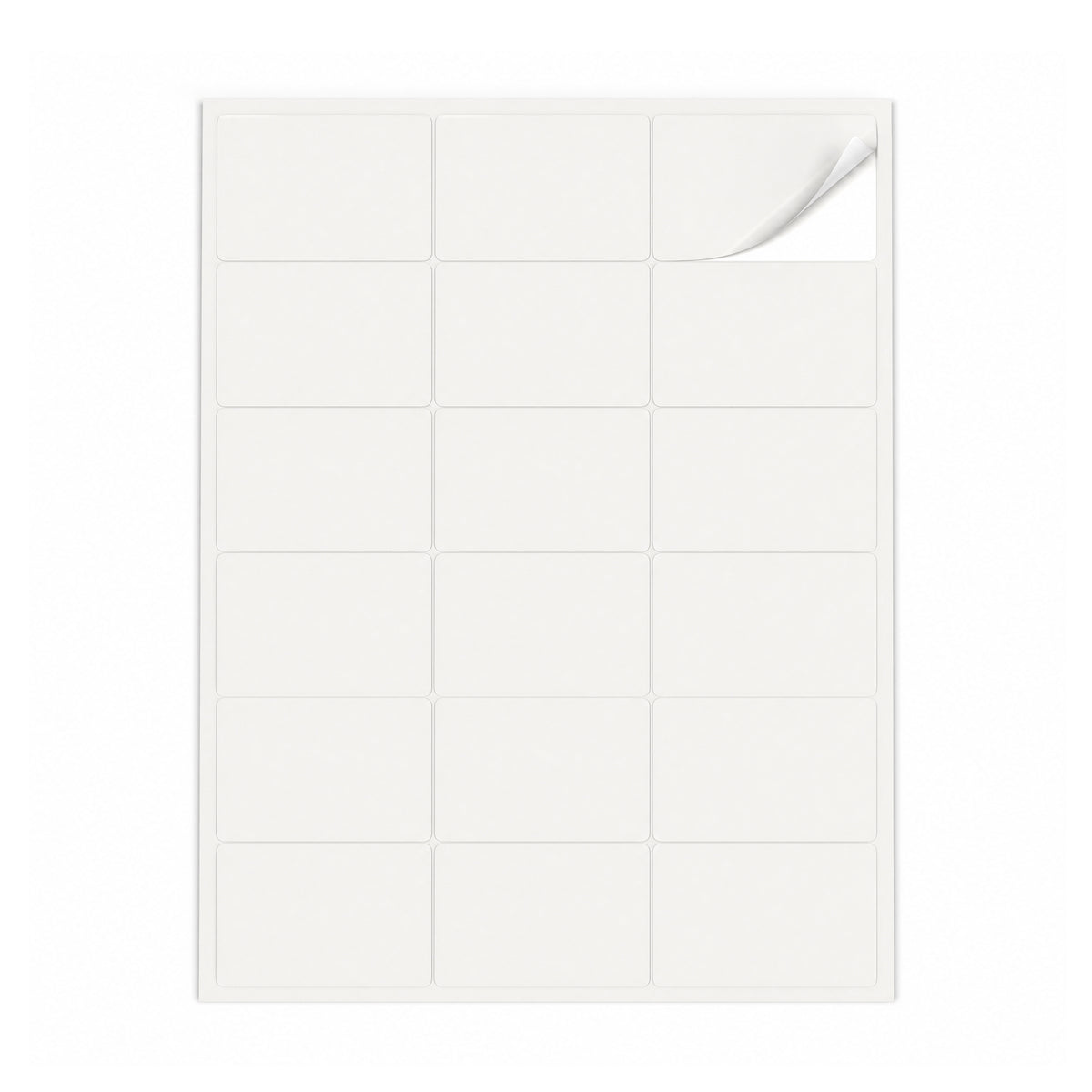 Lots d'étiquettes blanches S - 100 feuilles