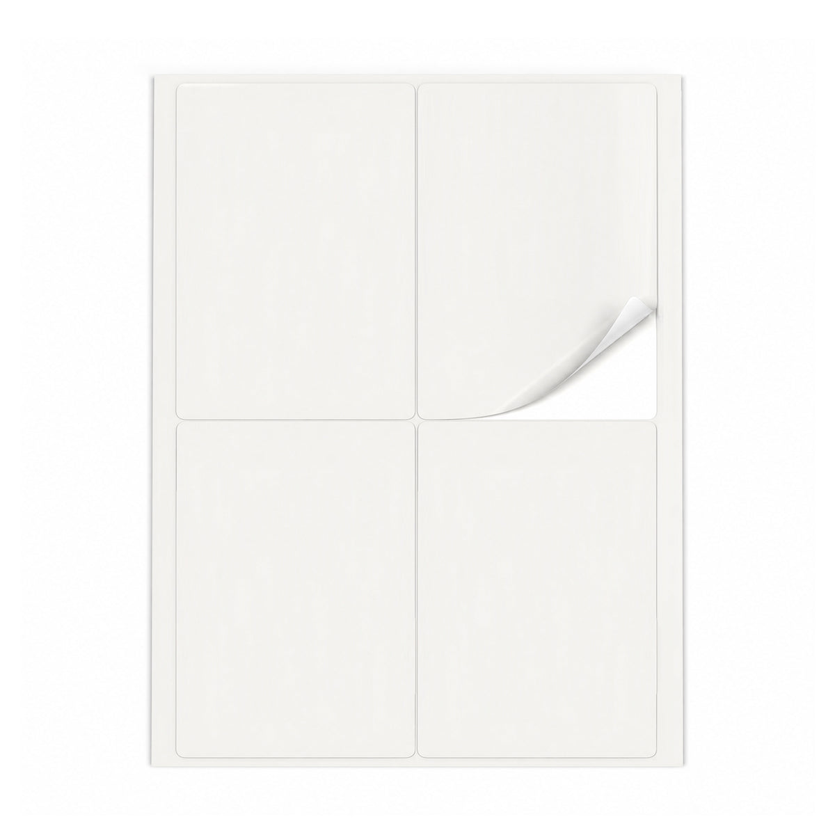 Lots d'étiquettes blanches L - 100 feuilles