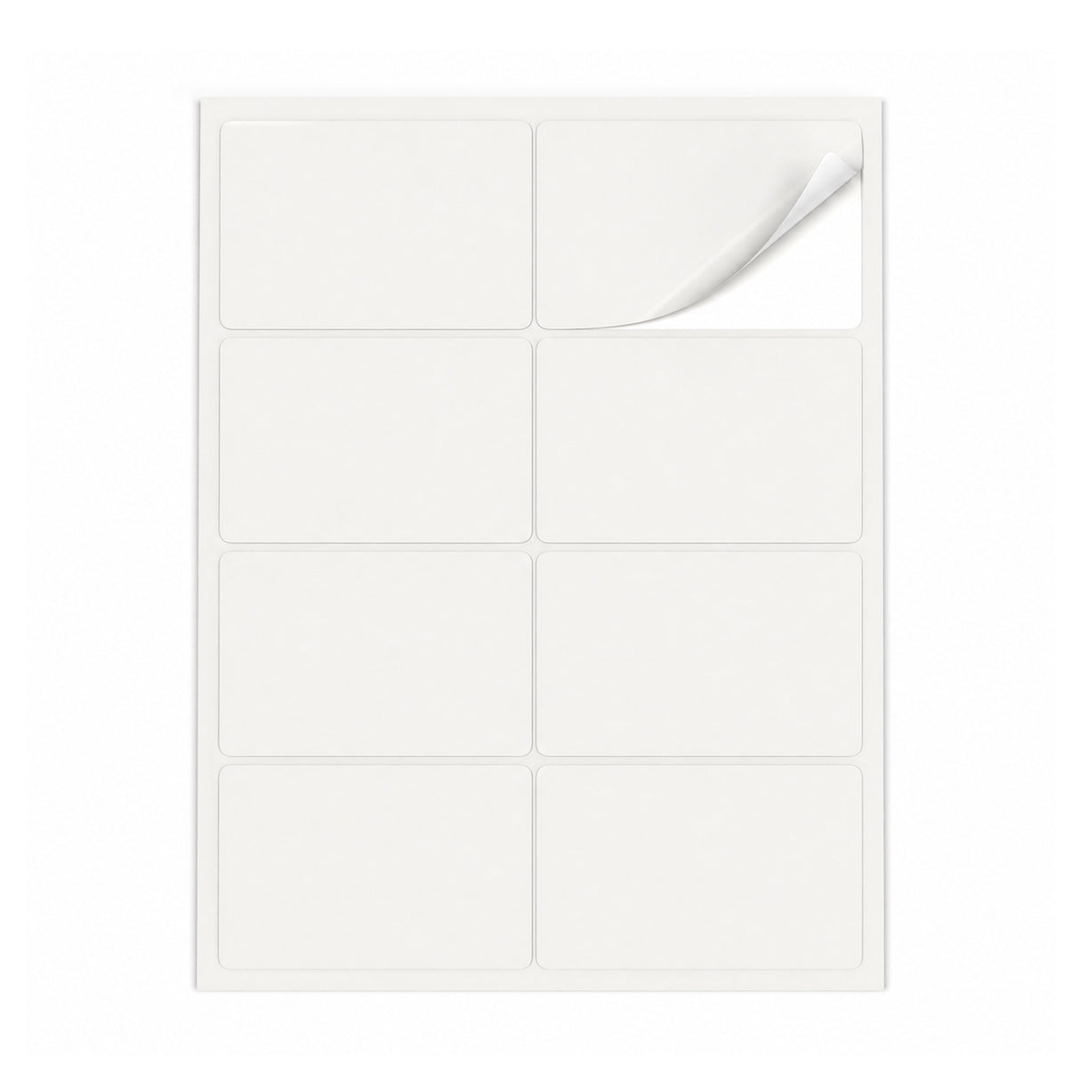Lots d'étiquettes blanches M - 100 feuilles