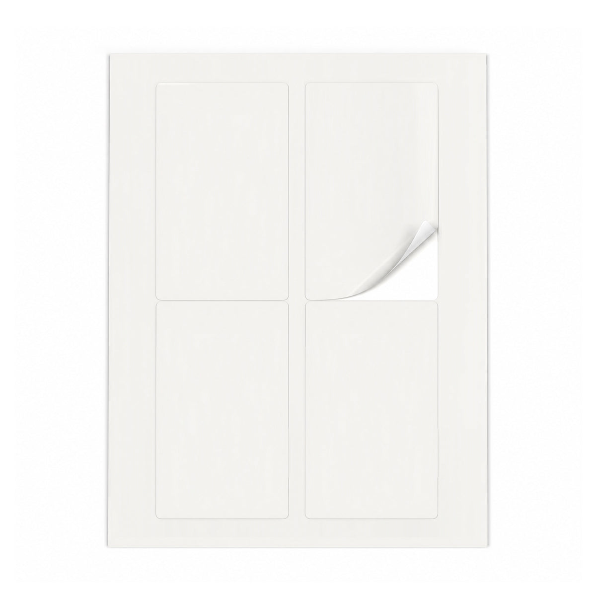 Lots d'étiquettes blanches L - 100 feuilles