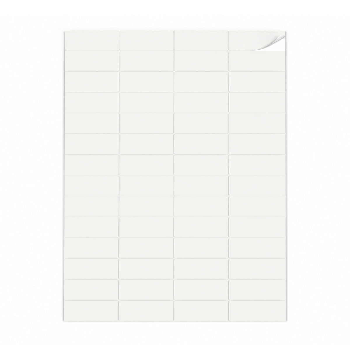 Lots d'étiquettes blanches XS - 100 feuilles