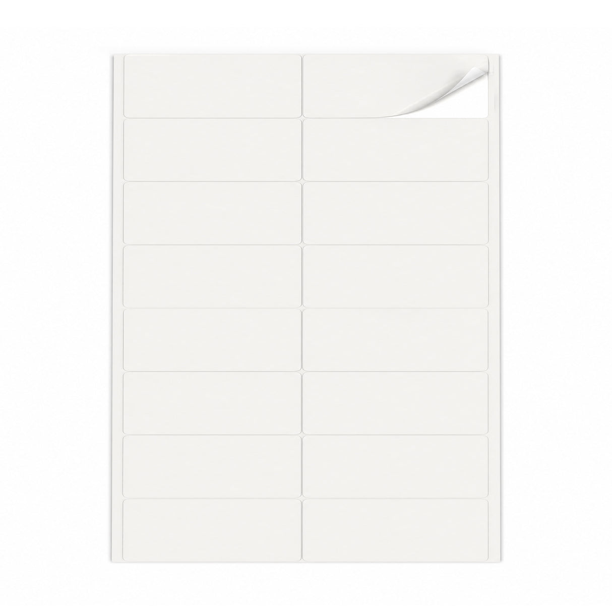 Lots d'étiquettes blanches M - 100 feuilles