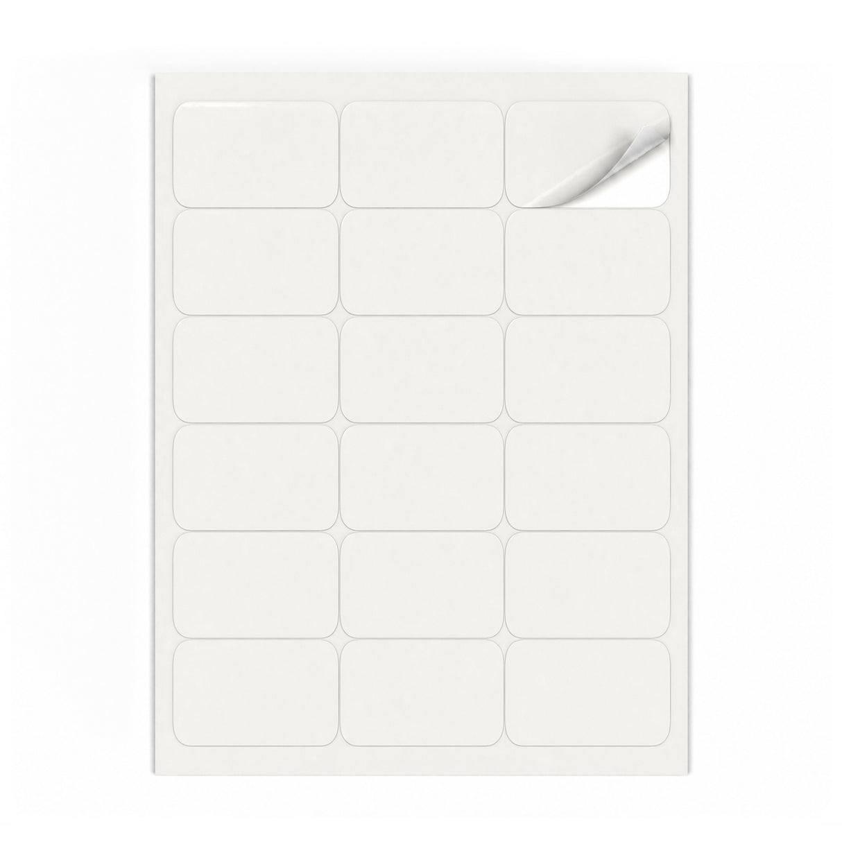Lots d'étiquettes blanches M - 100 feuilles