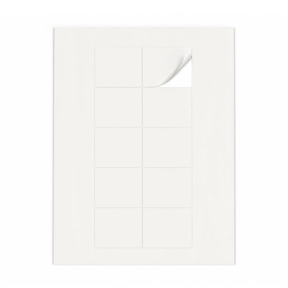 Lots d'étiquettes blanches M - 100 feuilles