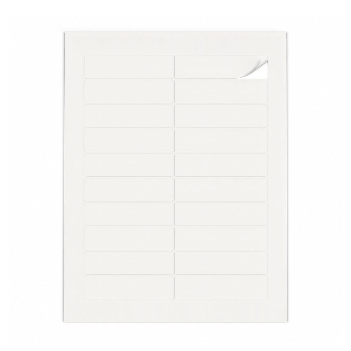 Lots d'étiquettes blanches S - 100 feuilles