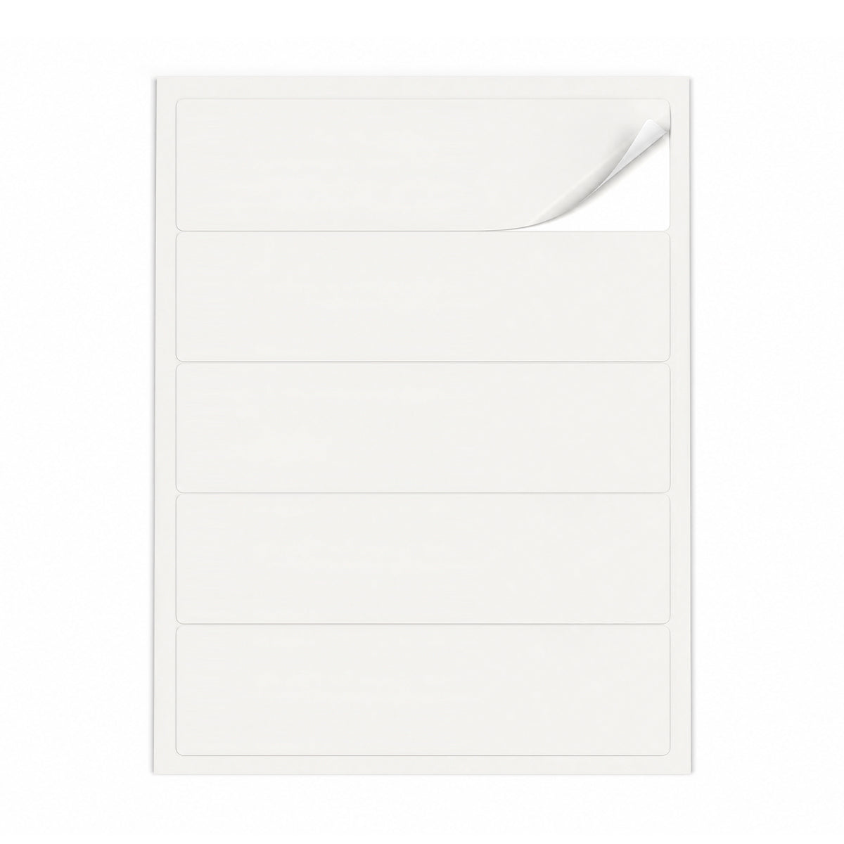 Lots d'étiquettes blanches L - 100 feuilles
