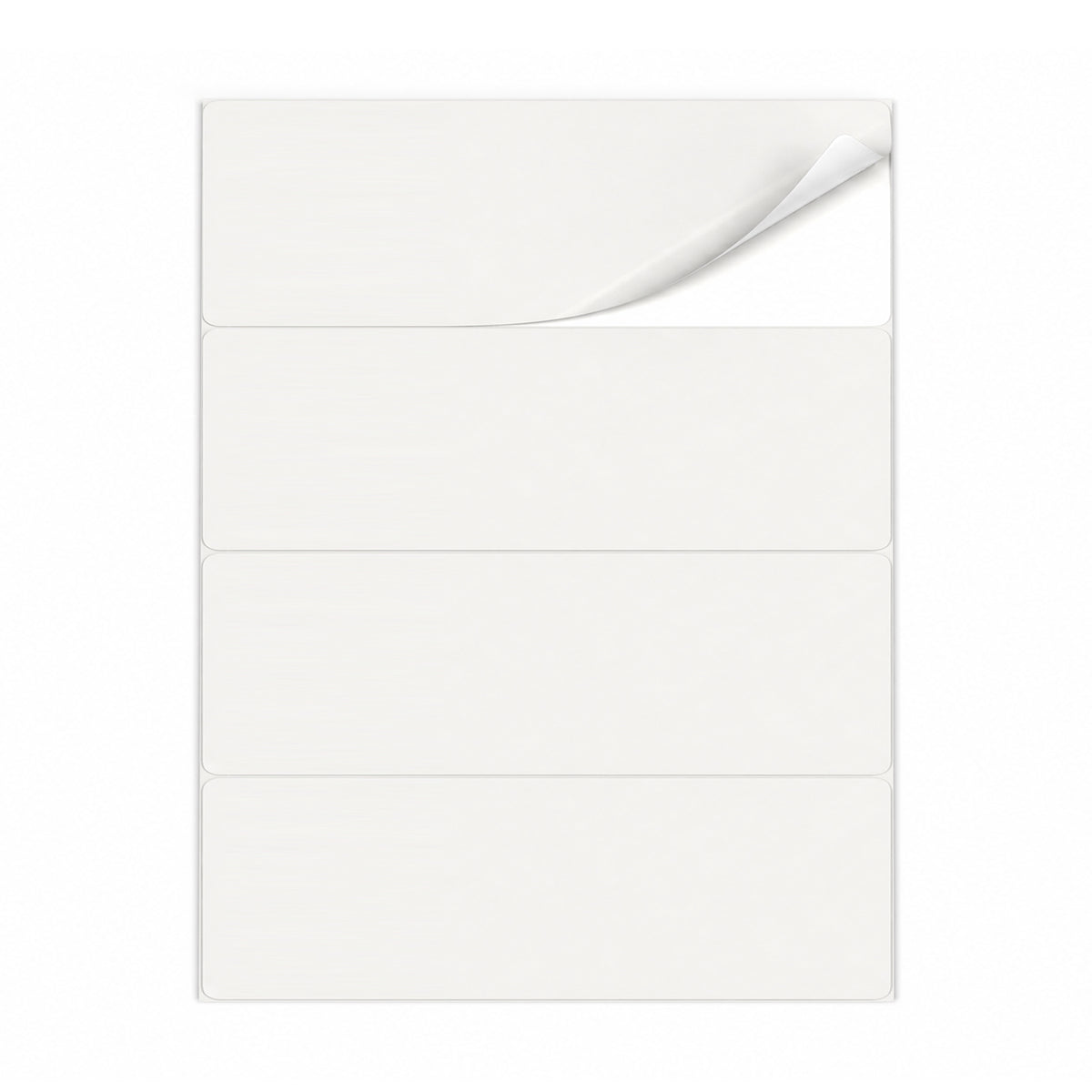 Lots d'étiquettes blanches L - 100 feuilles
