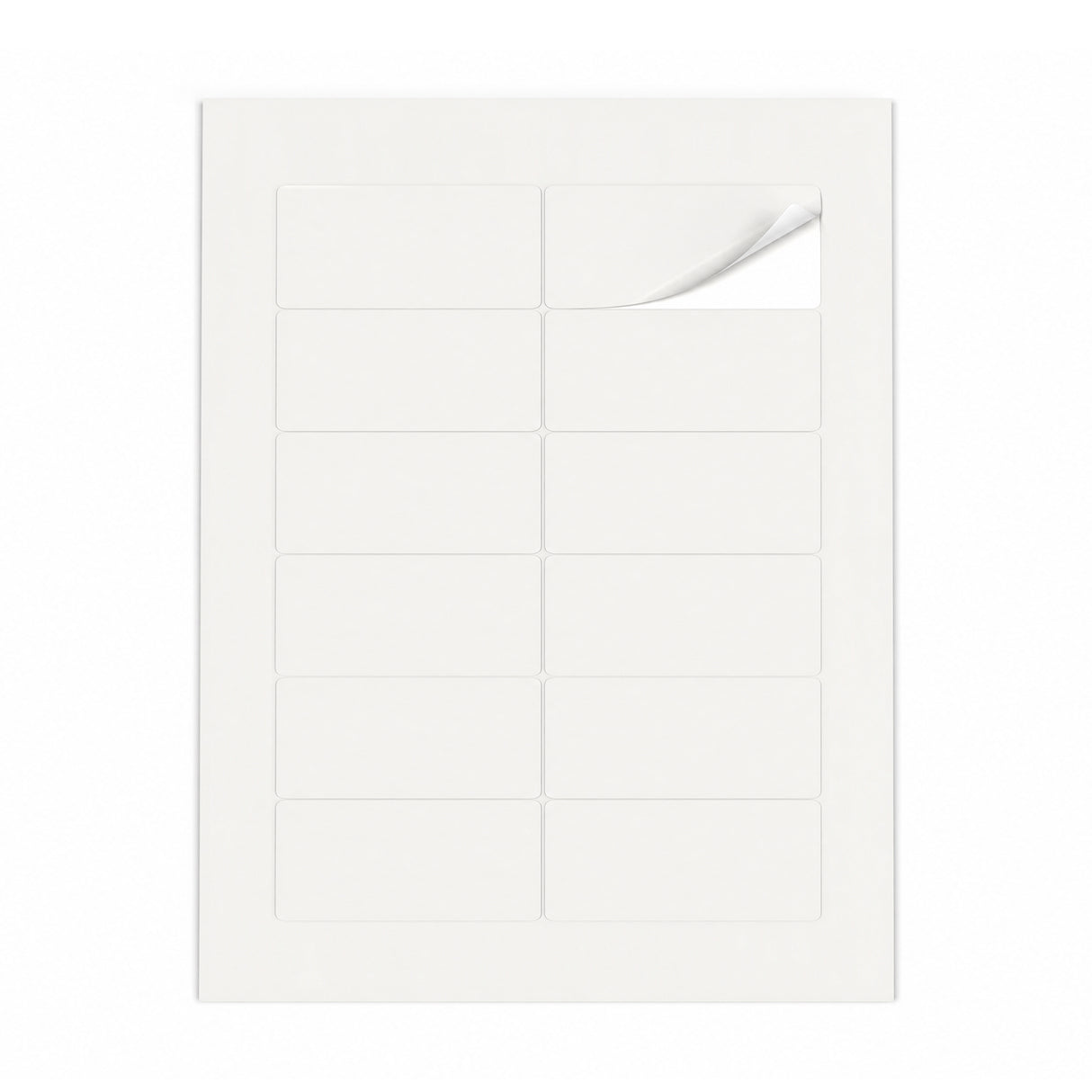 Lots d'étiquettes blanches M - 100 feuilles
