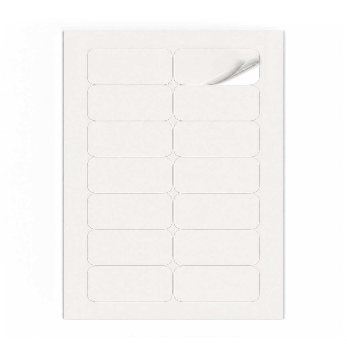Lots d'étiquettes blanches M - 100 feuilles