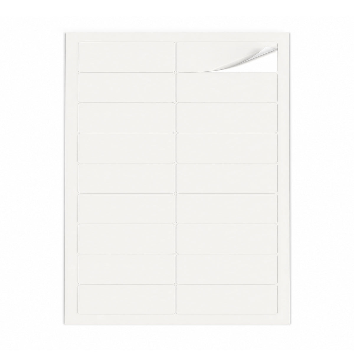 Lots d'étiquettes blanches S - 100 feuilles