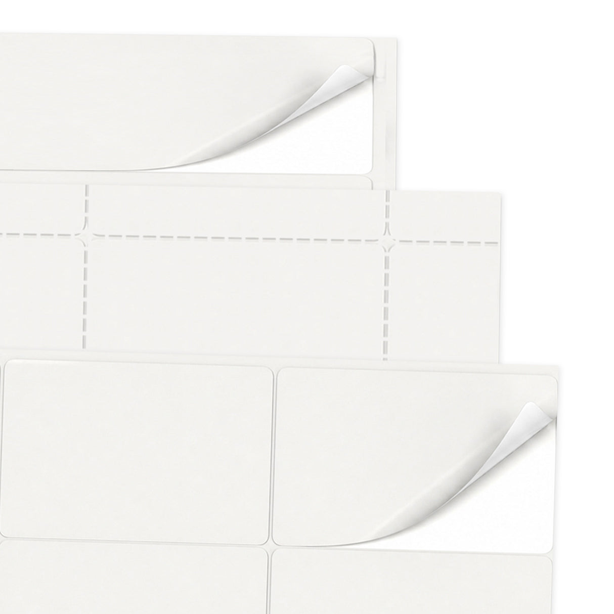 Lots d'étiquettes blanches M - 100 feuilles