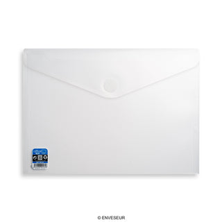 Enveloppes en polypropylène translucide avec fermeture velcro V-LOCK