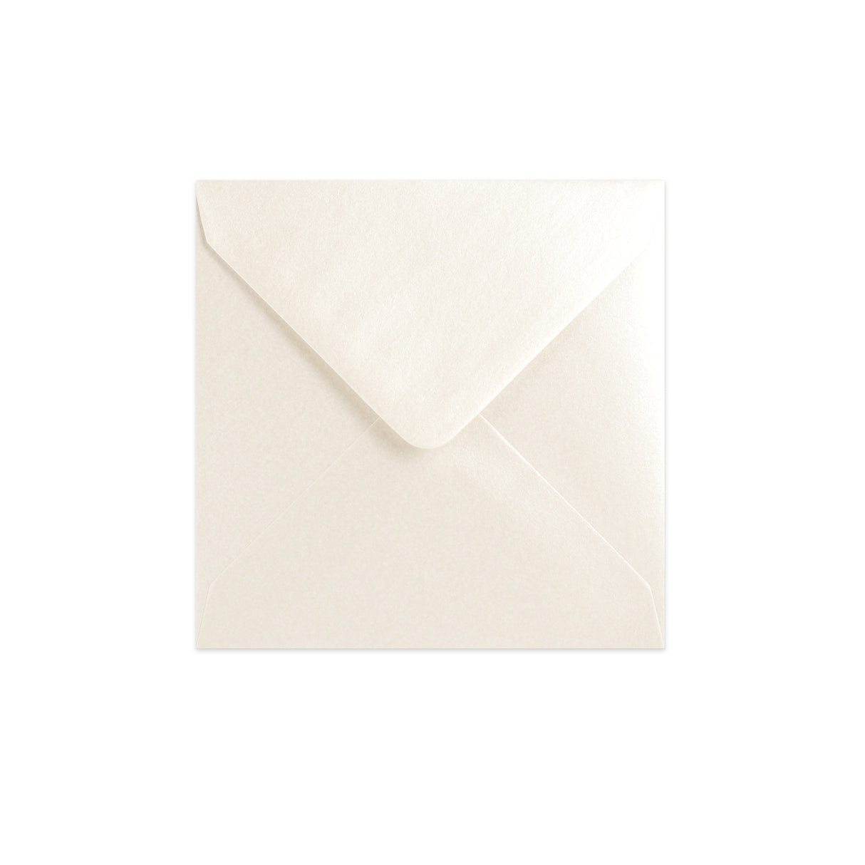 Enveloppe couleur huître - Rabat Pointu 130x130 mm
