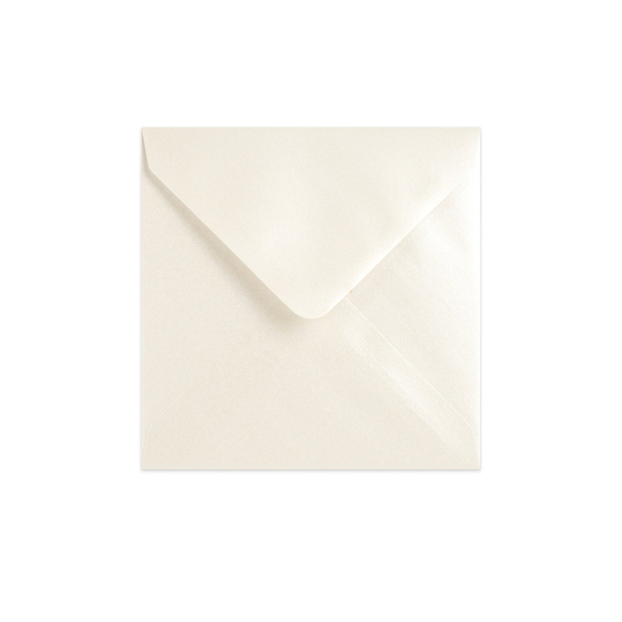 Enveloppe couleur huître - Rabat Pointu 140x140 mm