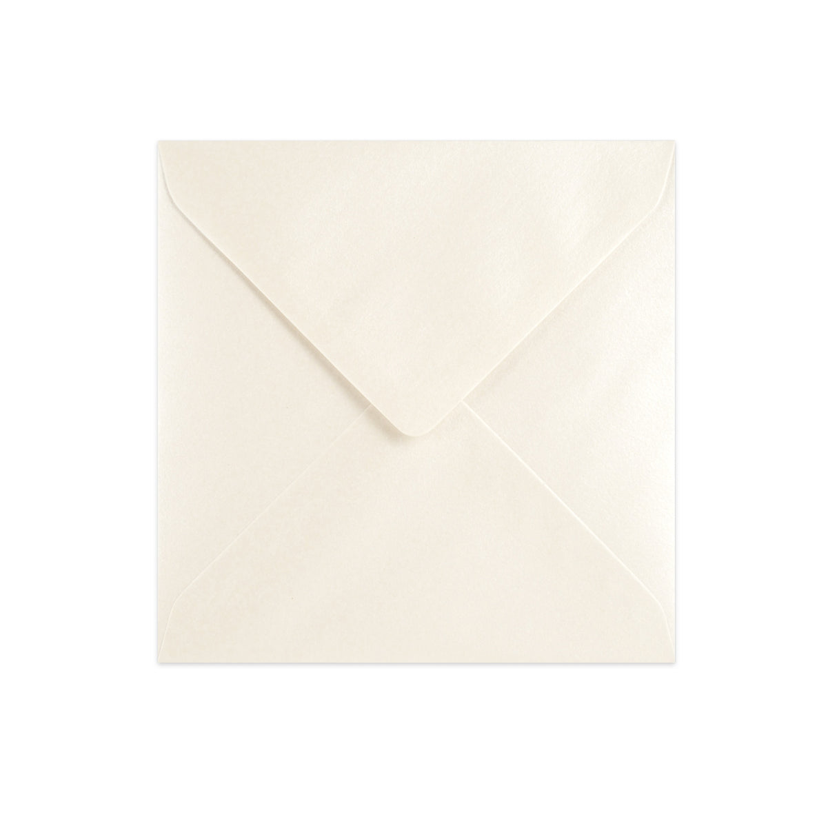 Enveloppe couleur huître - Rabat Pointu 155x155 mm